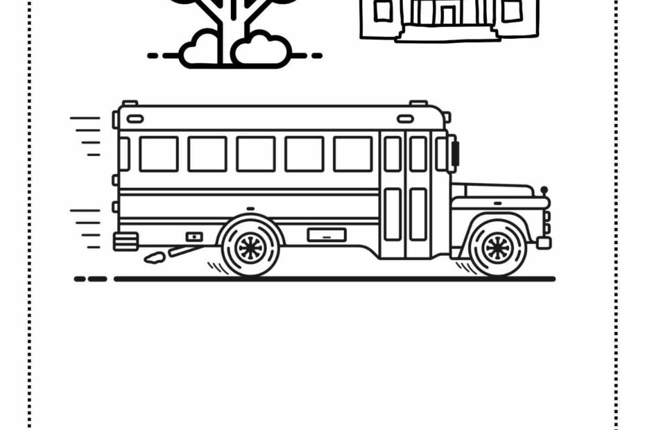 אוטובוס תלמידים לצביעה לילדים