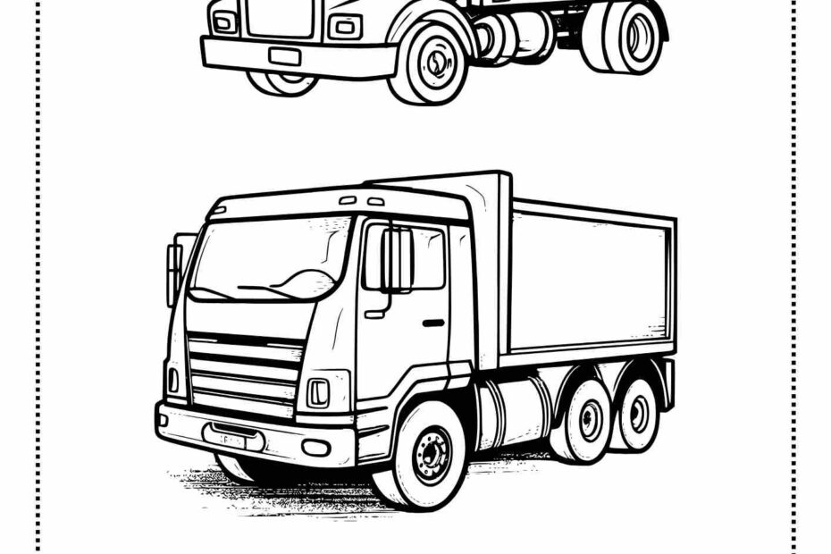 משאית לצביעה לילדים