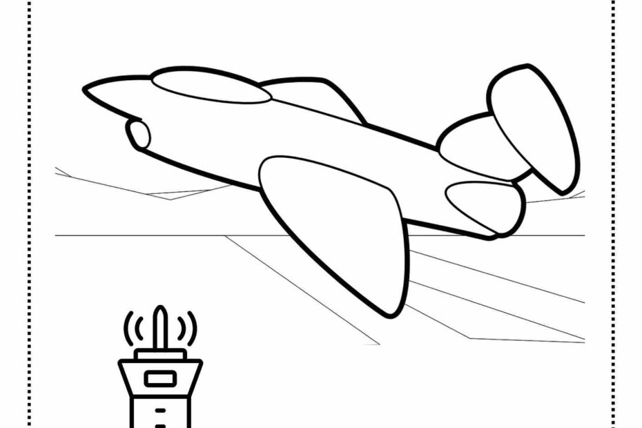 מטוס קרב לילדים לצביעה לילדים